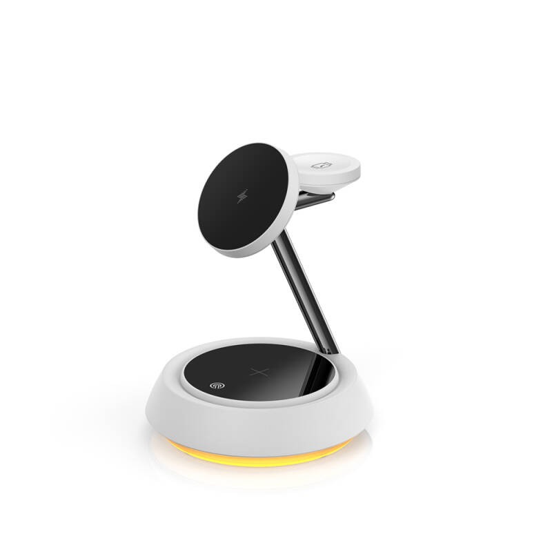Wiwu Wi-W002 3in1 Hızlı Şarj Özellikli Magnetik Kablosuz Şarj Standı - 1