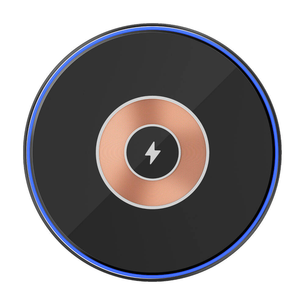 Wiwu Wi-W013 Quantus 15W Hızlı Şarj Özellikli Masaüstü Wireless Şarj Aleti - Siyah