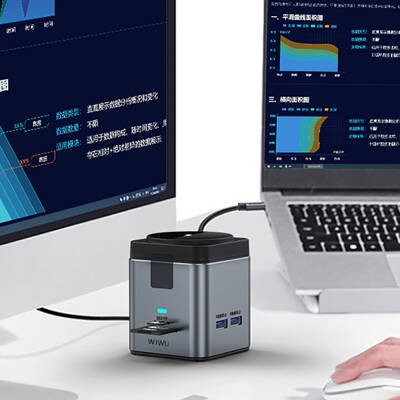 Wiwu Wi-W025 9in1 M-safe Şarj Özellikli Type-C Hub PD 100W USB 3.0 SD/TF HDMI RJ45 - 12