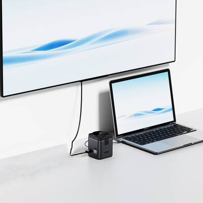Wiwu Wi-W025 9in1 M-safe Şarj Özellikli Type-C Hub PD 100W USB 3.0 SD/TF HDMI RJ45 - 11