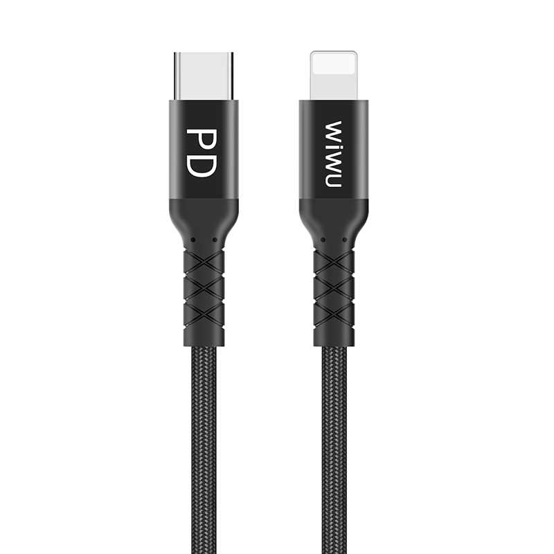 Wiwu WP101 MFI Type-c to Lightning Kablo - Siyah