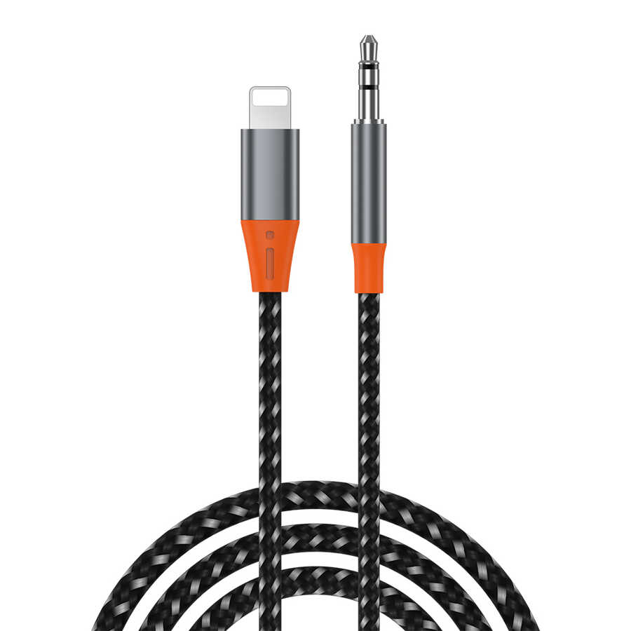Wiwu YP06 Lightning To 3.5mm Aux Audio Ses Kablosu 1.2M - Gri