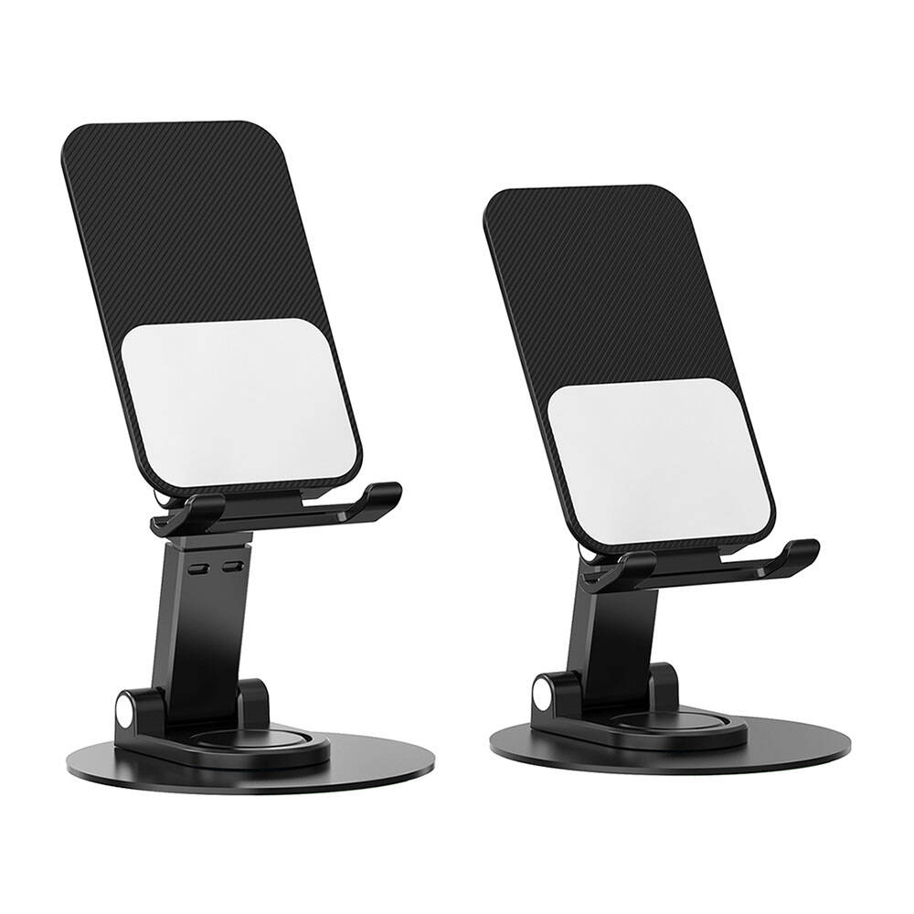 Wiwu ZM011 Taşınabilir Katlanabilir 360 Dönebilen Metal Telefon ve Tablet Standı - Siyah