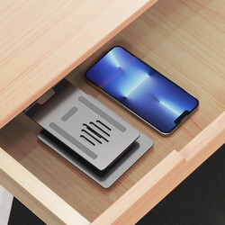 Wiwu ZM106 Taşınabilir Katlanabilir 360 Dönebilen Metal Telefon ve Tablet Standı - Thumbnail