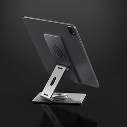 Wiwu ZM106 Taşınabilir Katlanabilir 360 Dönebilen Metal Telefon ve Tablet Standı - Thumbnail