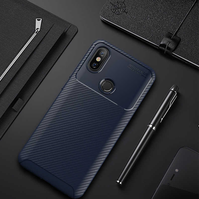 Xiaom Redmi Note 5 Pro Kılıf Zore Negro Silikon Kapak - Lacivert