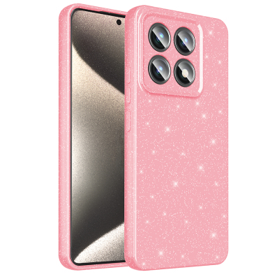 Xiaomi 14T Case Camera Protection Glitter Luxury Zore Cotton Cover - Zore