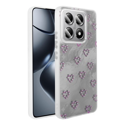 Xiaomi 14T Pro Case Camera Protection Figured Zore Ponti Silicone Cover - 5