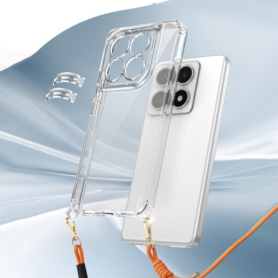 Xiaomi 14T Pro Kılıf Airbagli Takılabilir Askı Aparatlı Zore Snap Silikon Kapak - 7