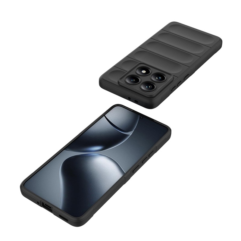 Xiaomi 14T Pro Kılıf Esnek TPU Oyuklu Arka Yüzey Tasarımlı Zore Etnik Silikon Kapak - 16