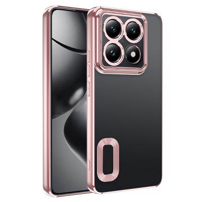 Xiaomi 14T Pro Kılıf Kamera Korumalı Logo Gösteren Zore Omega Kapak - 12
