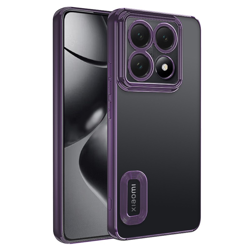 Xiaomi 14T Pro Kılıf Kamera Korumalı Logo Gösteren Zore Omega Kapak - 15