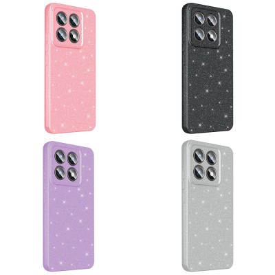 Xiaomi 14T Pro Kılıf Kamera Korumalı Simli Lüks Zore Koton Kapak - 14