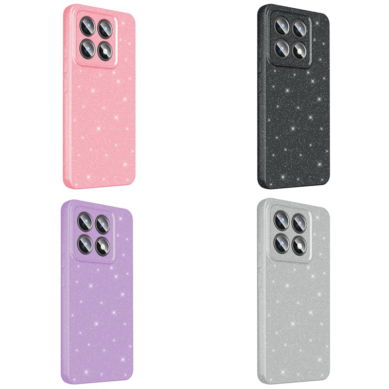 Xiaomi 14T Pro Kılıf Kamera Korumalı Simli Lüks Zore Koton Kapak - 14