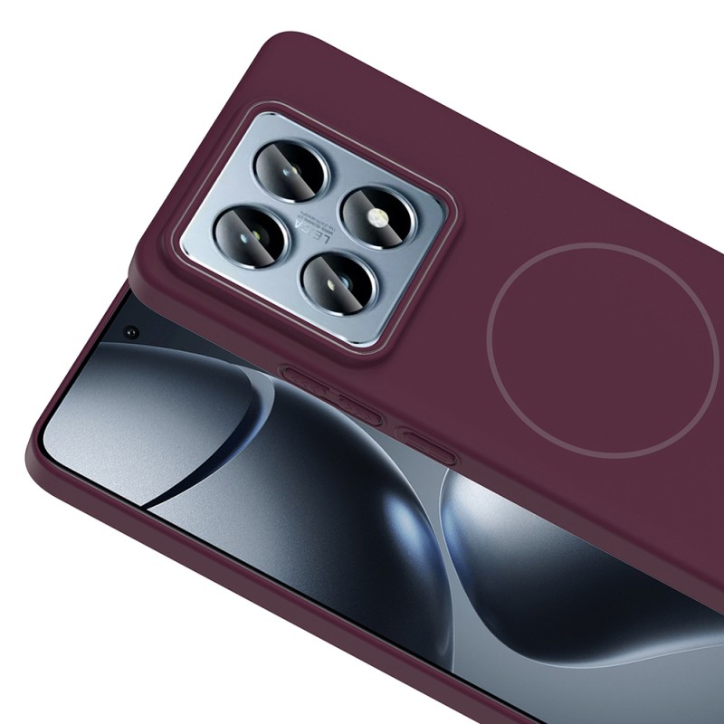 Xiaomi 14T Pro Kılıf M-safe Şarj Özellikli Zore Ruby Sert Kapak - 8