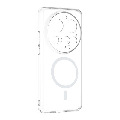 Xiaomi 15 Ultra Kamera Korumalı M-Safe Şarj Özellikli Şeffaf Zore London Sert PC Kapak - 3