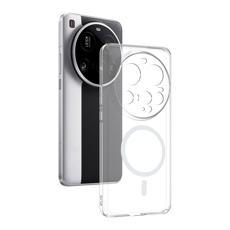 Xiaomi 15 Ultra Kamera Korumalı M-Safe Şarj Özellikli Şeffaf Zore London Sert PC Kapak - 1