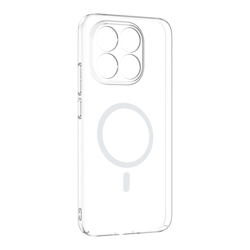 Xiaomi 15T Camera Protected M-Safe Charging Transparent Zore London Hard PC Case - 3