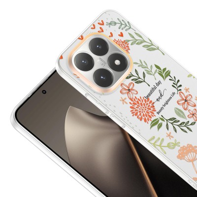 Xiaomi 15T Case with Camera Protector, Patterned Zore Clip Cover - 12