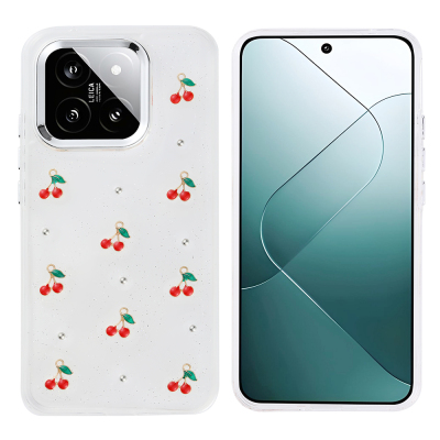 Xiaomi 15T Kılıf Airbag Tasarımlı Simli Şeffaf Zore Kutup Kapak - Zore