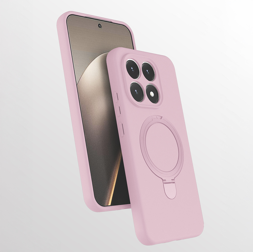 Xiaomi 15T Klf M-safe arj zellikli Standl Zore Samara Kapak - Pembe