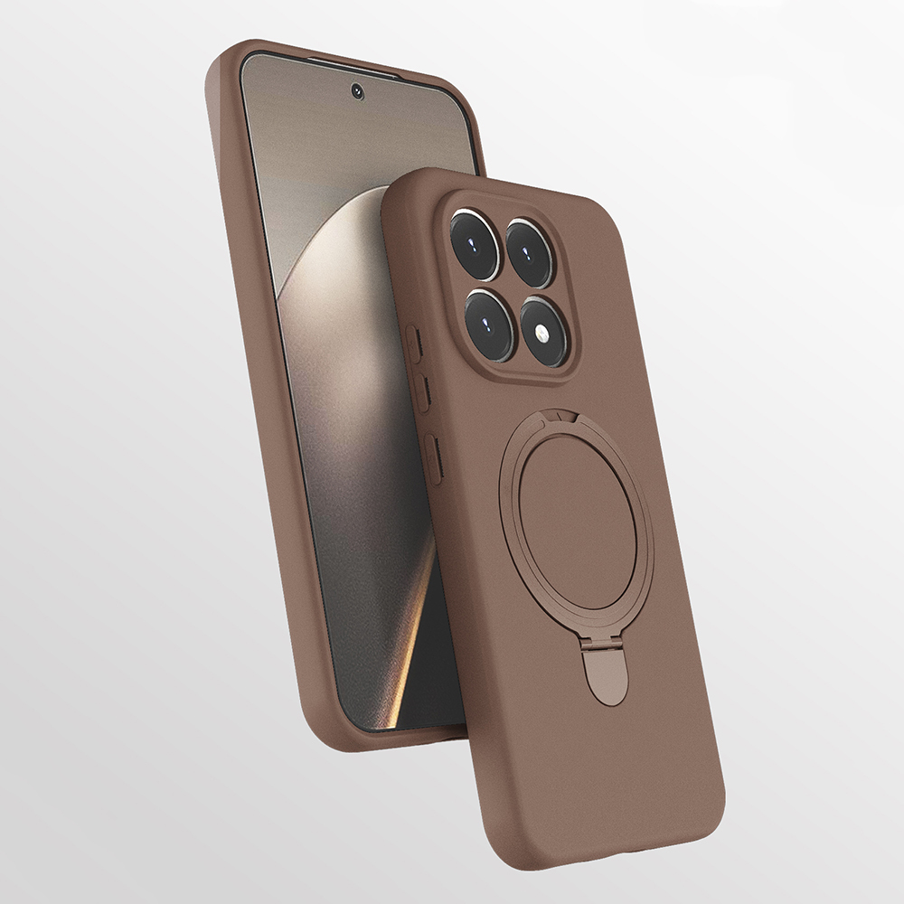 Xiaomi 15T Klf M-safe arj zellikli Standl Zore Samara Kapak - Desert Gold