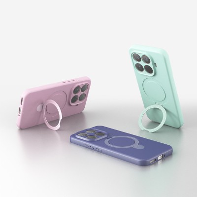 Xiaomi 15T Pro Case M-safe Charging Stand Zore Samara Cover - 8
