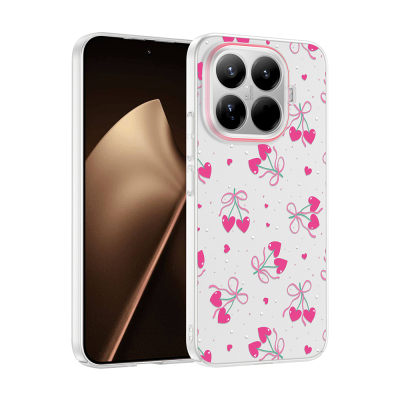 Xiaomi 15T Pro Case with Camera Protector, Patterned Zore Clip Cover - Zore