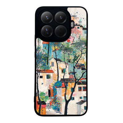 Xiaomi 15T Pro Case with Camera Protector, Patterned Zore Lusi Cover - Zore