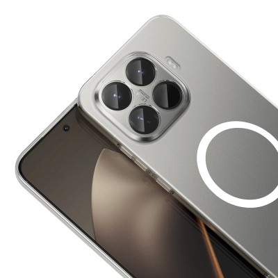 Xiaomi 15T Pro Kamera Korumalı M-Safe Şarj Özellikli Şeffaf Zore London Sert PC Kapak - 4