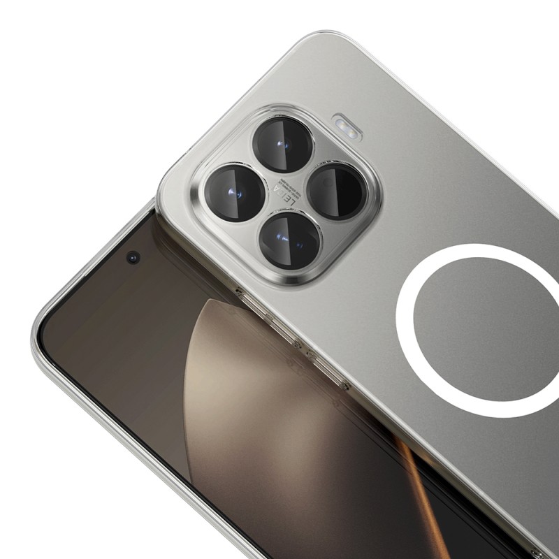 Xiaomi 15T Pro Kamera Korumalı M-Safe Şarj Özellikli Şeffaf Zore London Sert PC Kapak - 4