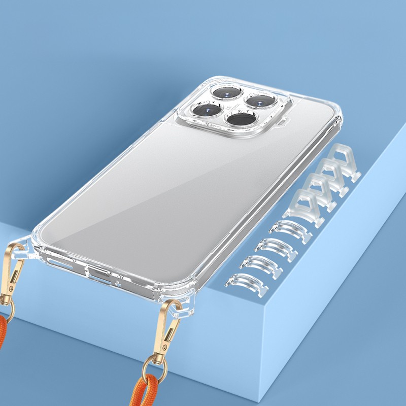 Xiaomi 15T Pro Kılıf Airbagli Takılabilir Askı Aparatlı Zore Snap Silikon Kapak - 6