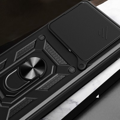 Xiaomi 15T Pro Kılıf Magnetik Standlı Kamera Korumalı Zore Sürgülü Vega Kapak - 9