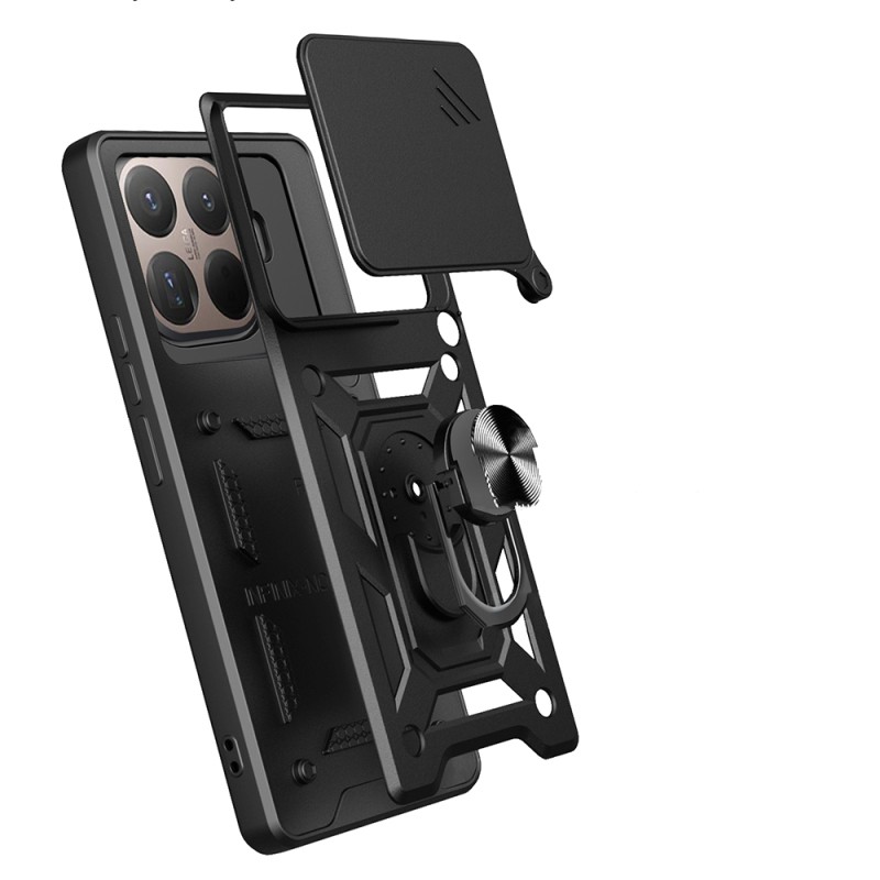 Xiaomi 15T Pro Kılıf Magnetik Standlı Kamera Korumalı Zore Sürgülü Vega Kapak - 10