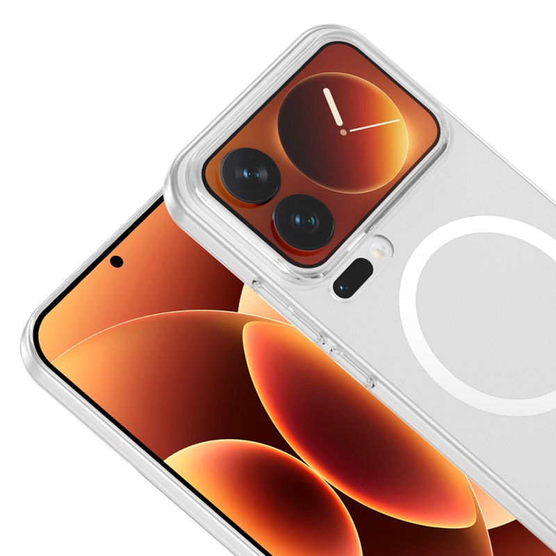 Xiaomi 17 Pro Kamera Korumalı M-Safe Şarj Özellikli Şeffaf Zore London Sert PC Kapak - 2