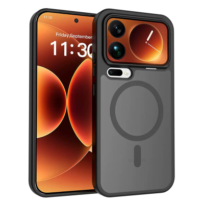 Xiaomi 17 Pro Kılıf M-Safe Şarj Özellikli Kamera Korumalı Zore Lunex Kapak - Zore