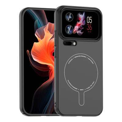 Xiaomi 17 Pro Max Case with M-Safe Charging Feature and Camera Protection - Zore Elio Hard PC Cover - Zore