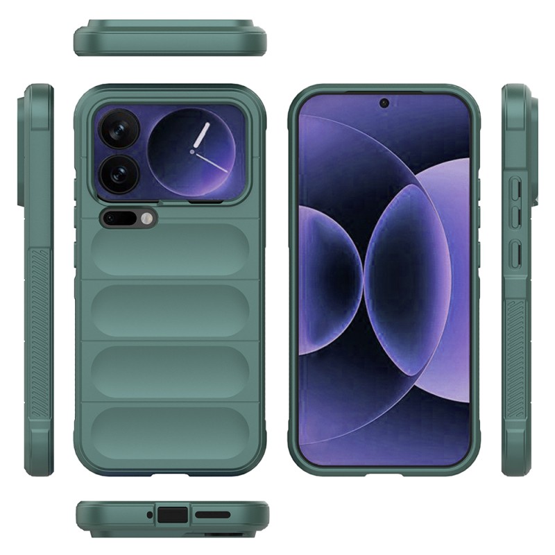 Xiaomi 17 Pro Max Kılıf Esnek TPU Oyuklu Arka Yüzey Tasarımlı Zore Etnik Silikon Kapak - 25