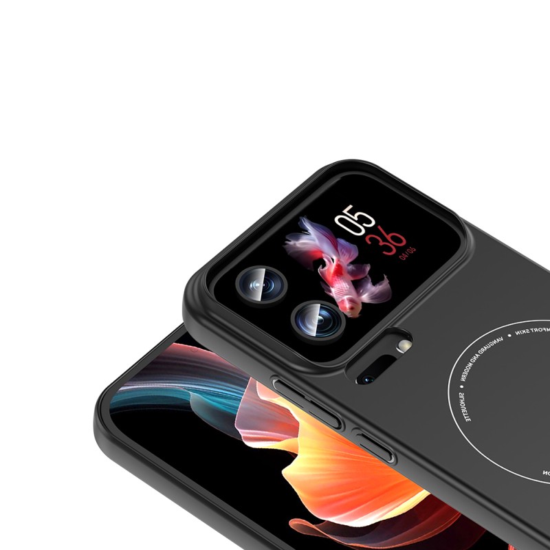 Xiaomi 17 Pro Max Kılıf M-Safe Şarj Özellikli Kamera Korumalı Zore Elio Sert PC Kapak - 5
