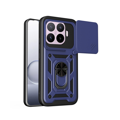 Xiaomi 17T Case with Magnetic Stand and Camera Protection - Zore Sliding Vega Cover - Zore