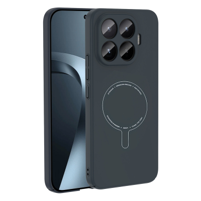 Xiaomi 17T Kılıf M-Safe Şarj Özellikli Kamera Korumalı Zore Elio Sert PC Kapak - Zore