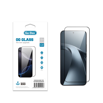Xiaomi 17T Pro Go Des OG Glass Antistatik Temperli Cam Ekran Koruyucu - Go Des