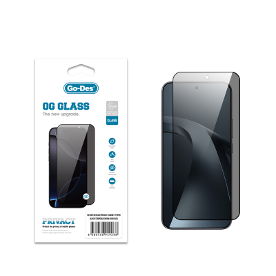 Xiaomi 17T Pro Go Des OG Glass Privacy Antistatik Temperli Cam Ekran Koruyucu - Go Des