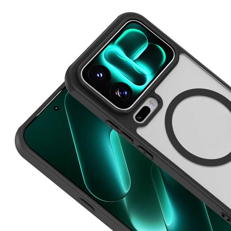 Xiaomi 18 Pro Max Kılıf M-Safe Şarj Özellikli Kamera Korumalı Zore Lunex Kapak - 2