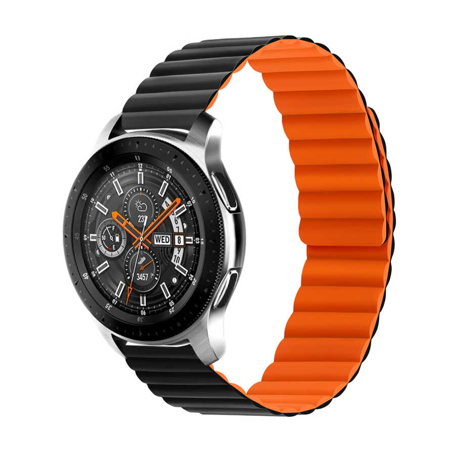 Xiaomi Amazfit Pace KRD-52 Kordon - Siyah-Turuncu