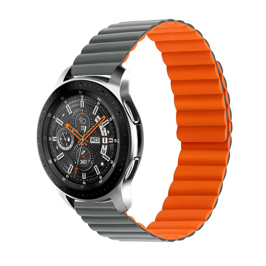 Xiaomi Amazfit Pace KRD-52 Kordon - Gri-Turuncu