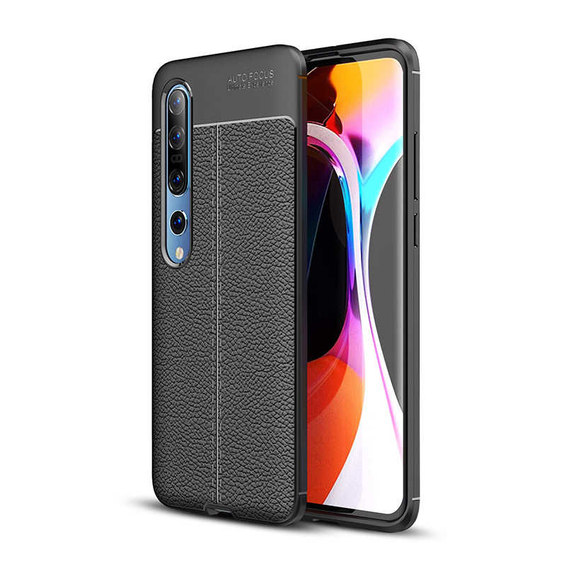 Xiaomi Mi 10 Kılıf Zore Niss Silikon Kapak - Siyah