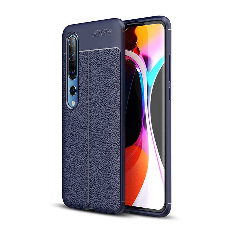 Xiaomi Mi 10 Kılıf Zore Niss Silikon Kapak - Lacivert