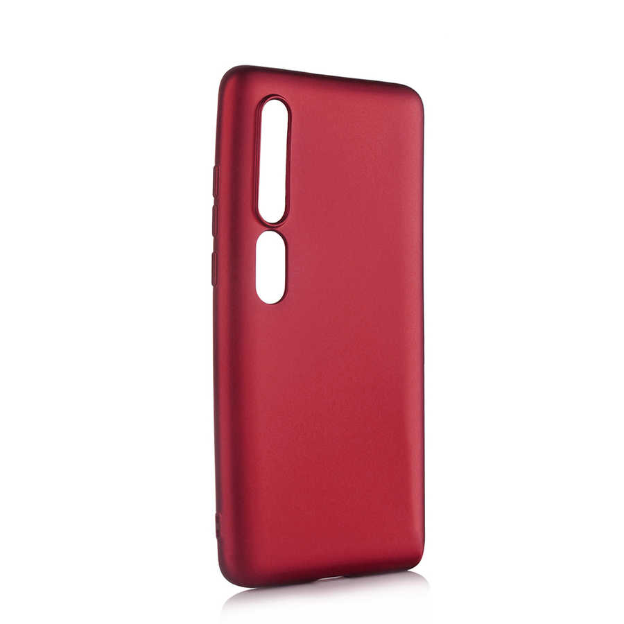 Xiaomi Mi 10 Kılıf Zore Premier Silikon Kapak - Mürdüm