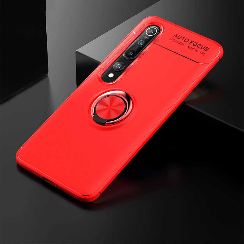 Xiaomi Mi 10 Kılıf Zore Ravel Silikon Kapak - Kırmızı